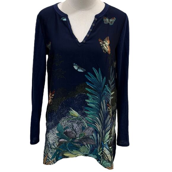 Anthropologie Akemi + Kin Fauna Butterfly Blouse - Picture 2 of 8